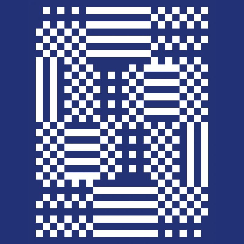 GridFlux Monochrome Optical Pattern