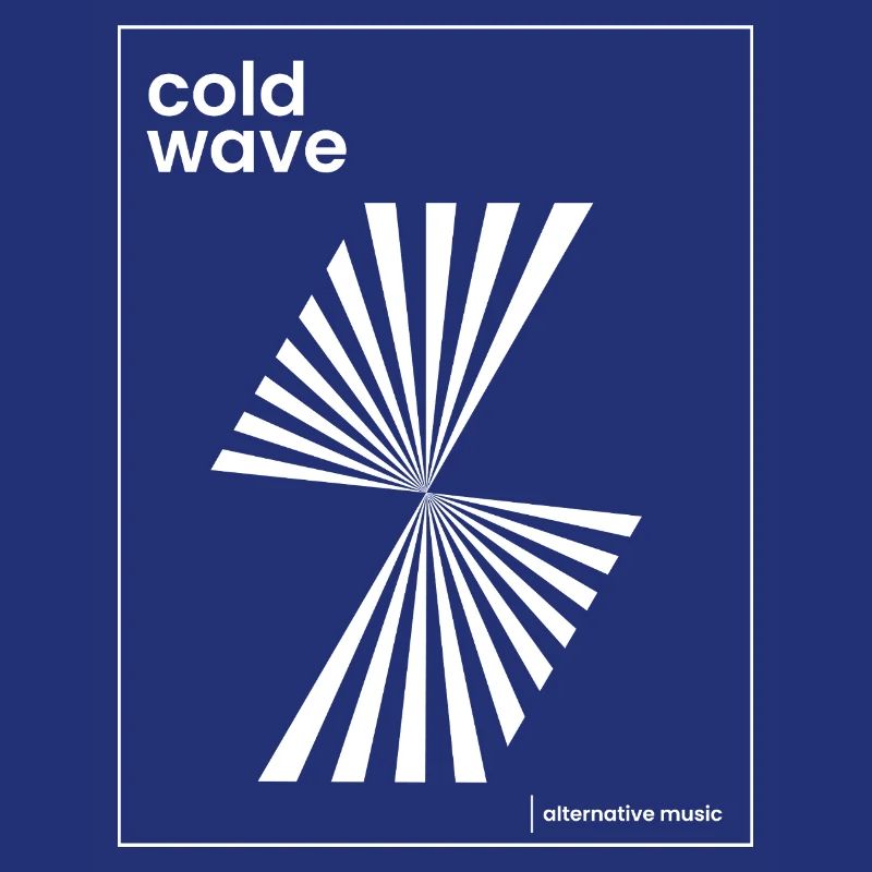 Conception d’affiche de musique Cold Wave