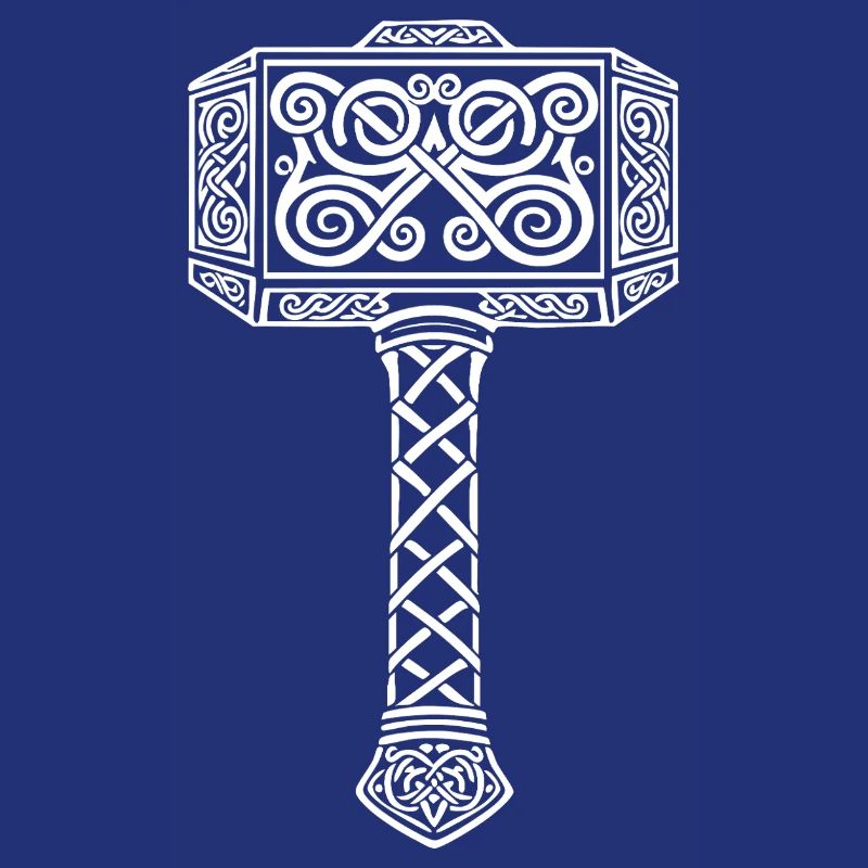 Mjölnir Thors Hammer Wikinger-Maskottchen