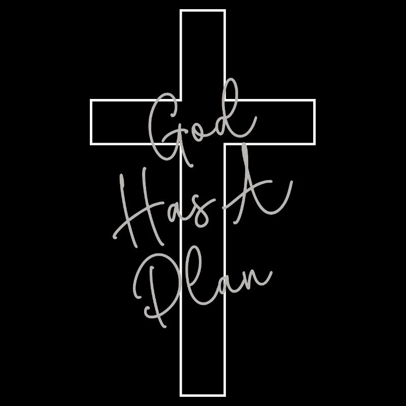 Gottes Plan Kreuz Handschrift Glaube Kirche Bibel