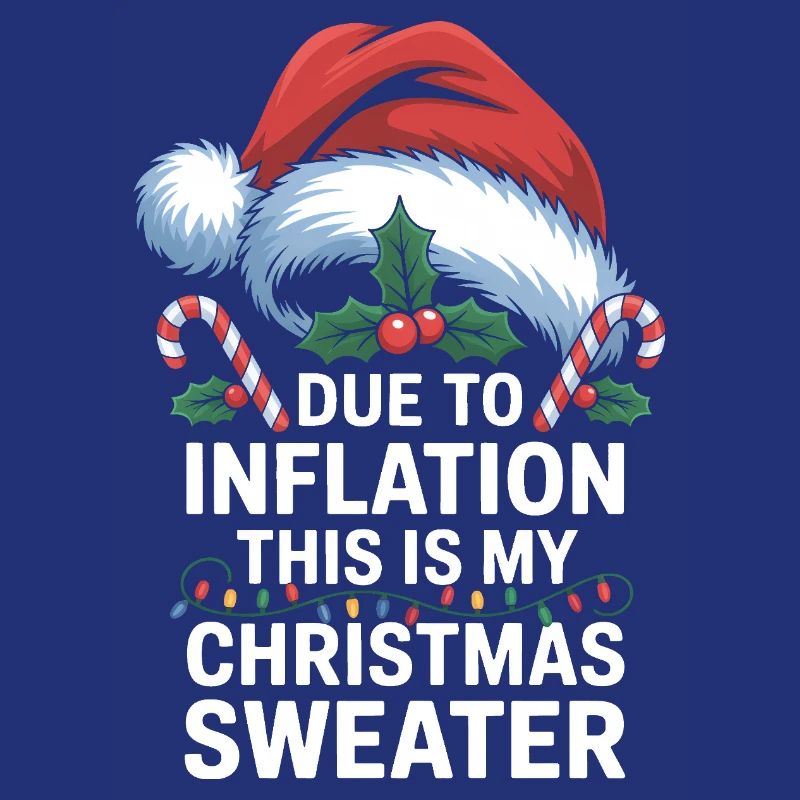 Jeu de mots sur l’inflation avec le pull de Noël