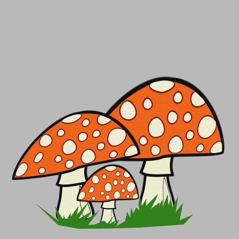 nature graphics, toadstools, great forest motifs