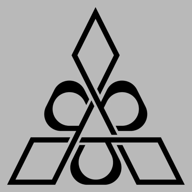 Abstract triangle and rings design