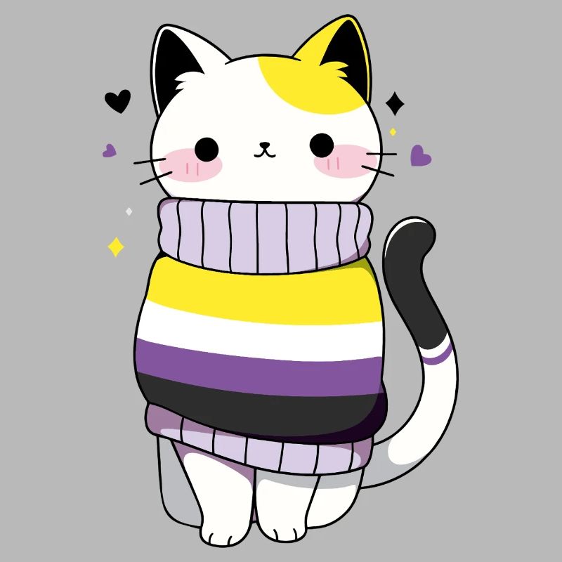 Nonbinary Cat CSD queer pride month LGBT queer