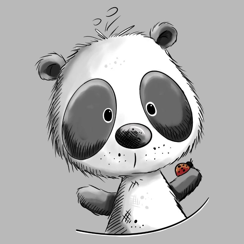 Drolliger Panda I Pandabär I Pandas Tiermotiv