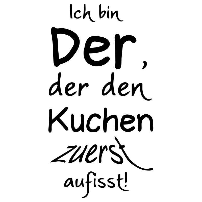 Der den Kuchen zuerst aufisst Geschenk
