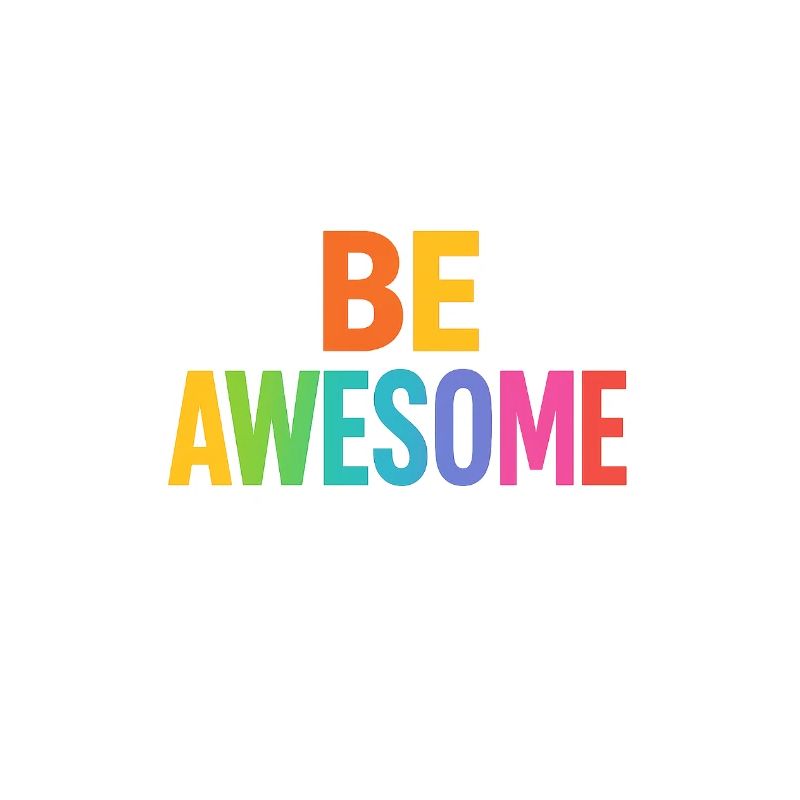 Be Awesome Regenbogen Boost