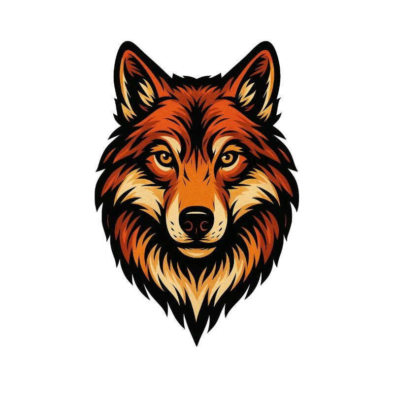 Stylized Fox Head Illustration