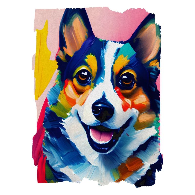Portrait De Chien Corgi
