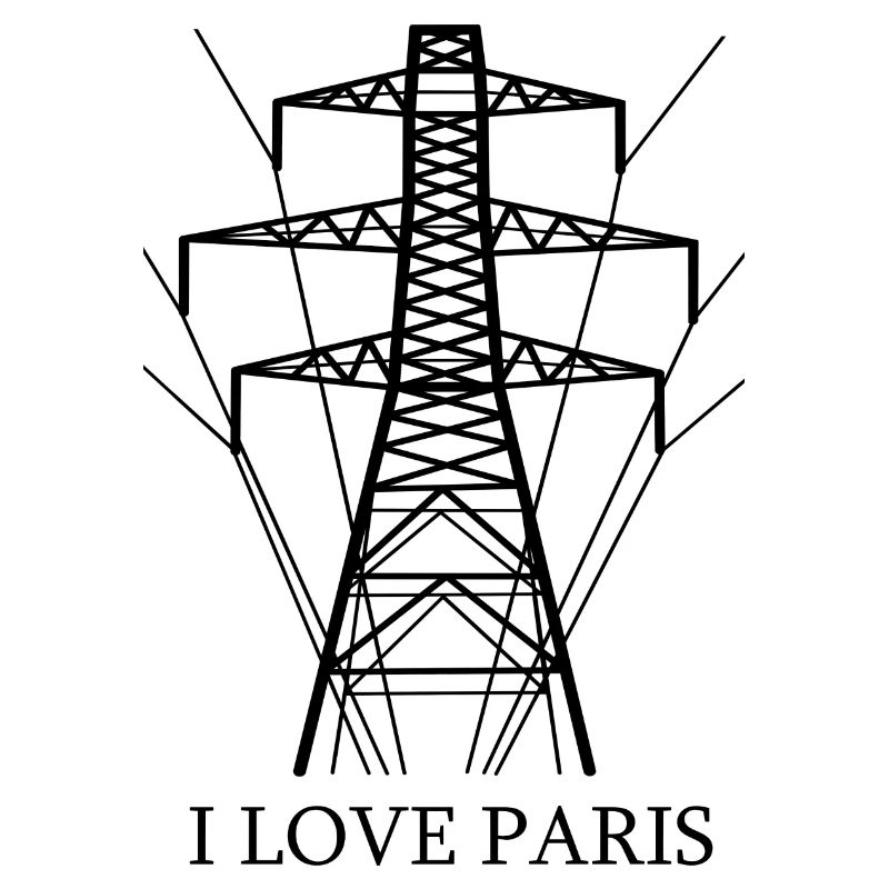 Ironic I love Paris Eiffel Tower as a power pole