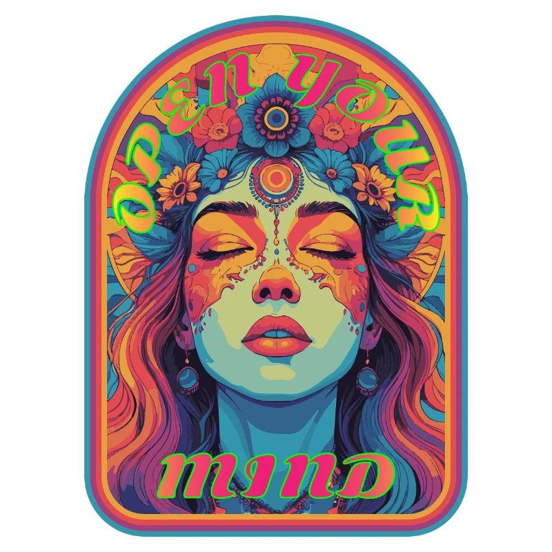 Kandi EDM Open Your Mind Psychedelische Blüte