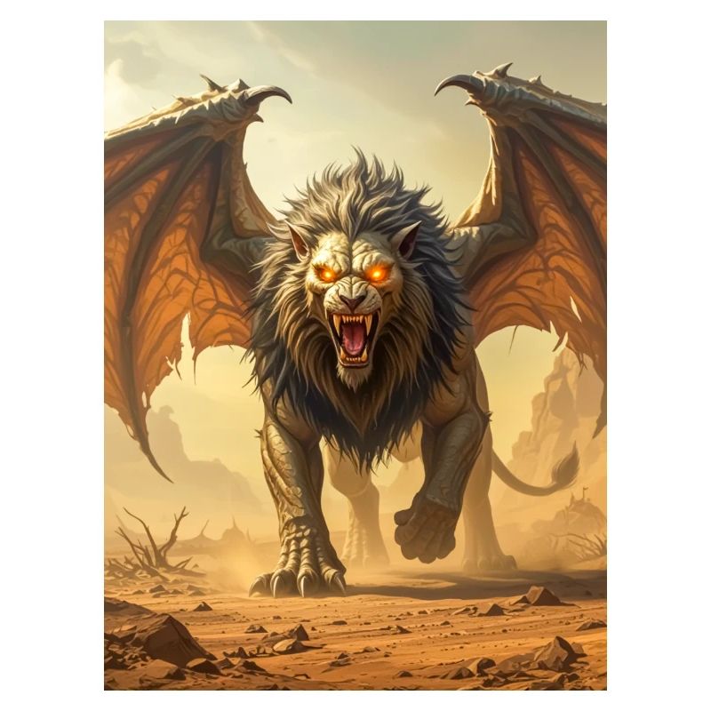 Sphinx égyptien, corps de lion