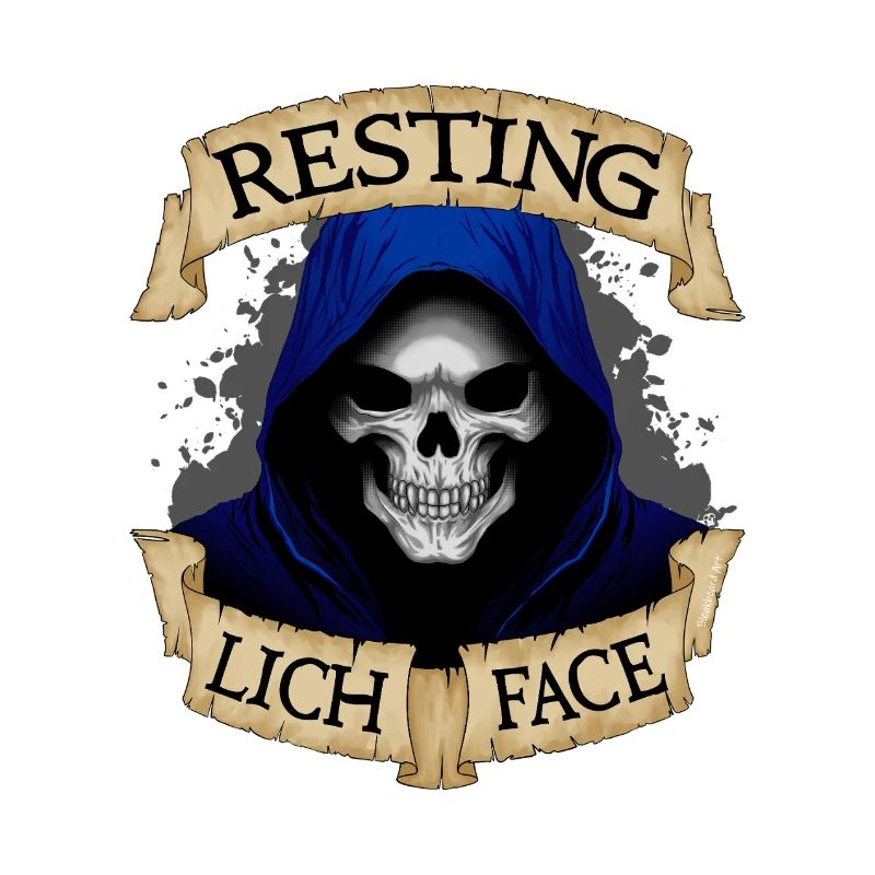 Ruhiges Lich-Gesicht