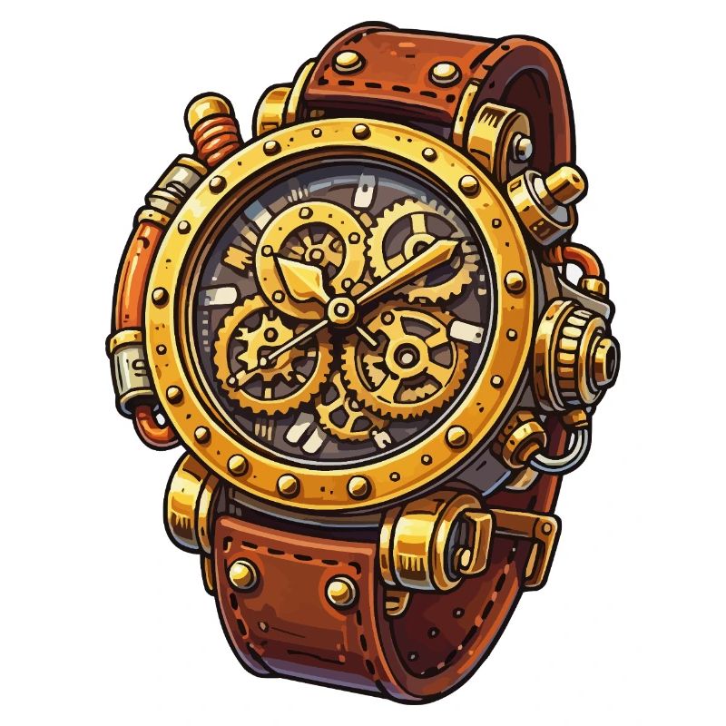 Steampunk Uhrwerk Chrono Design