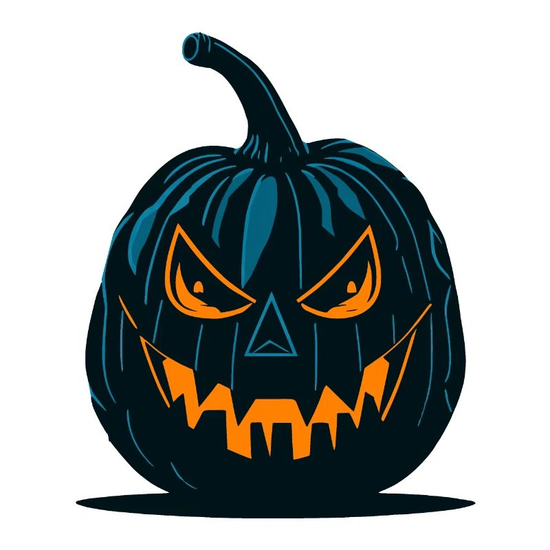 Glowing Jack-o'-Lantern Pumpkin Design