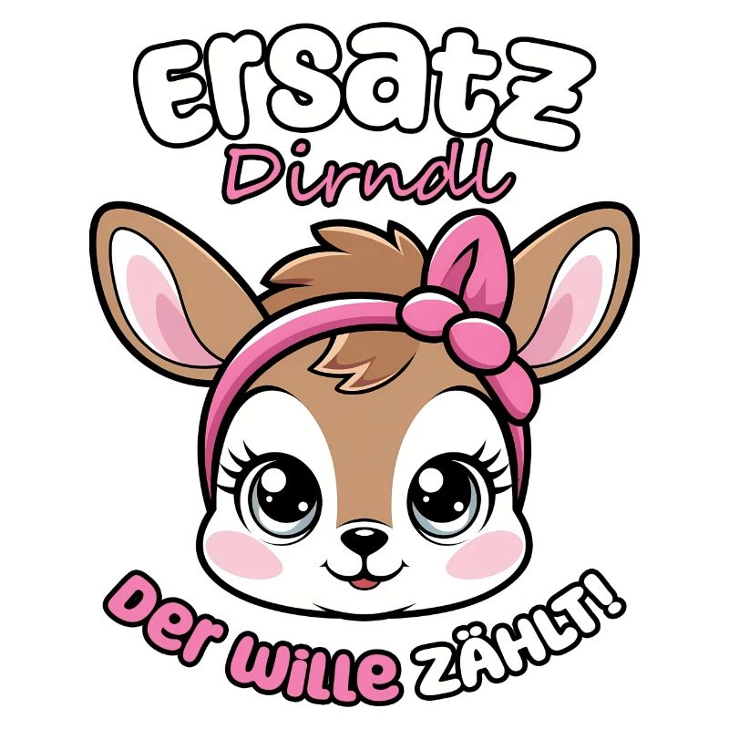 Kawaii Hirsch dit dirndl de remplacement, la volonté compte !