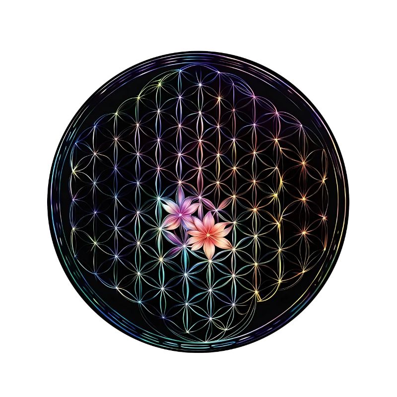 Fleur de vie arc-en-ciel Design