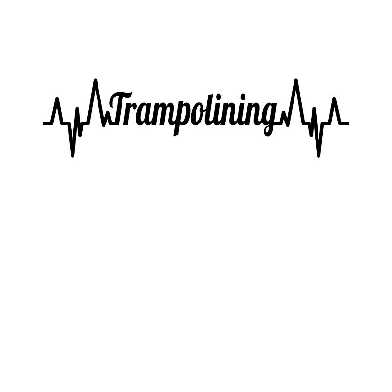 Trampoline Jumping ECG Heart Line