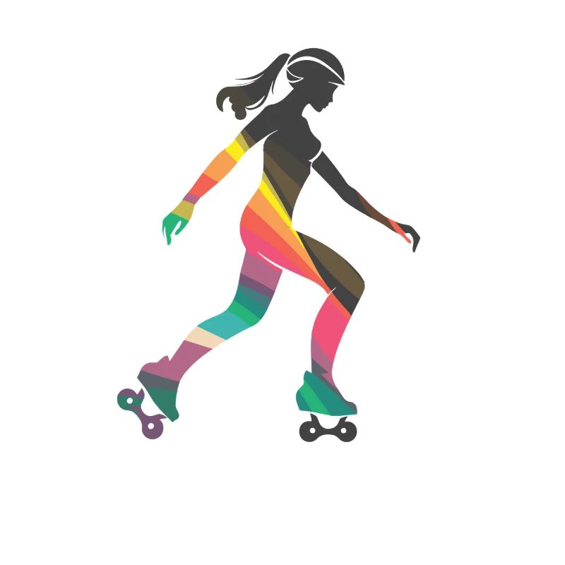 Rollschuhfahrendes Mädchen