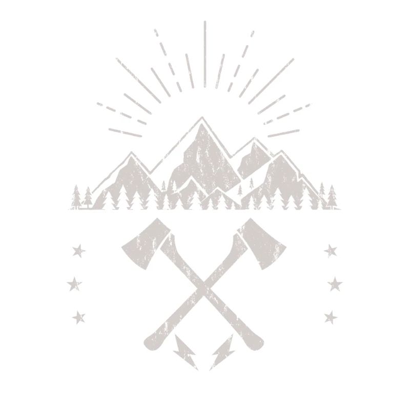 Rugged Mountain Sunrise Axe Emblem