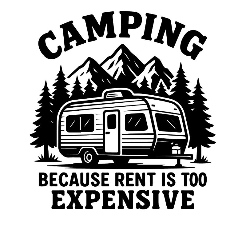 Lustiger Camper Spruch Design