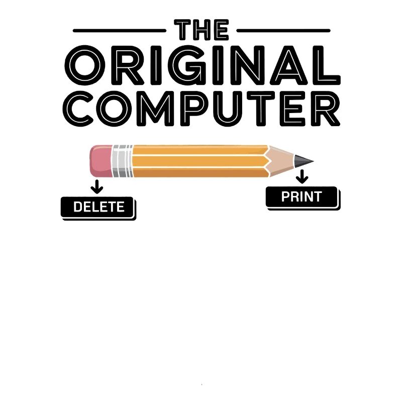Der Original Computer – Bleistift Delete & Print