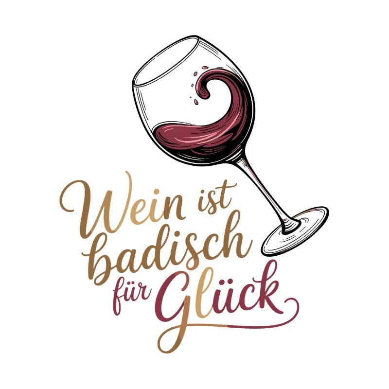Le vin, c’est Bade pour le bonheur, le vin de Bade dit.