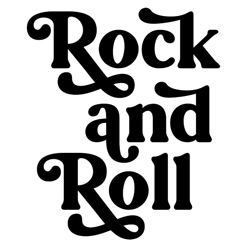 Vintage Rock and Roll Typography Design