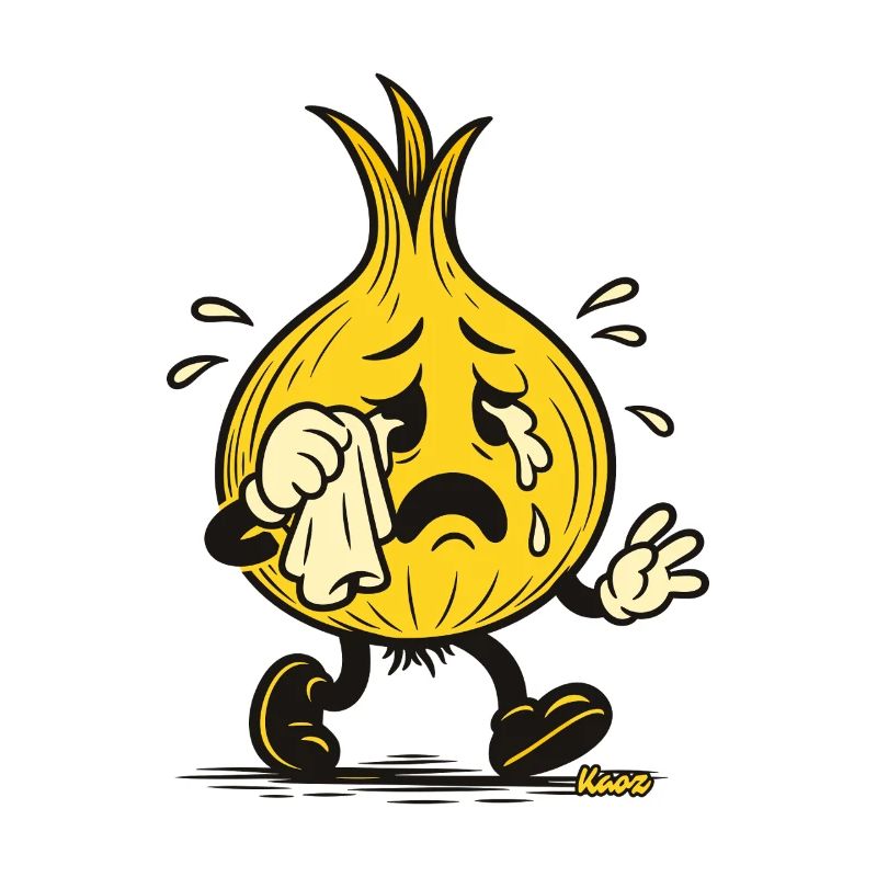 Tearful Onion Mascot