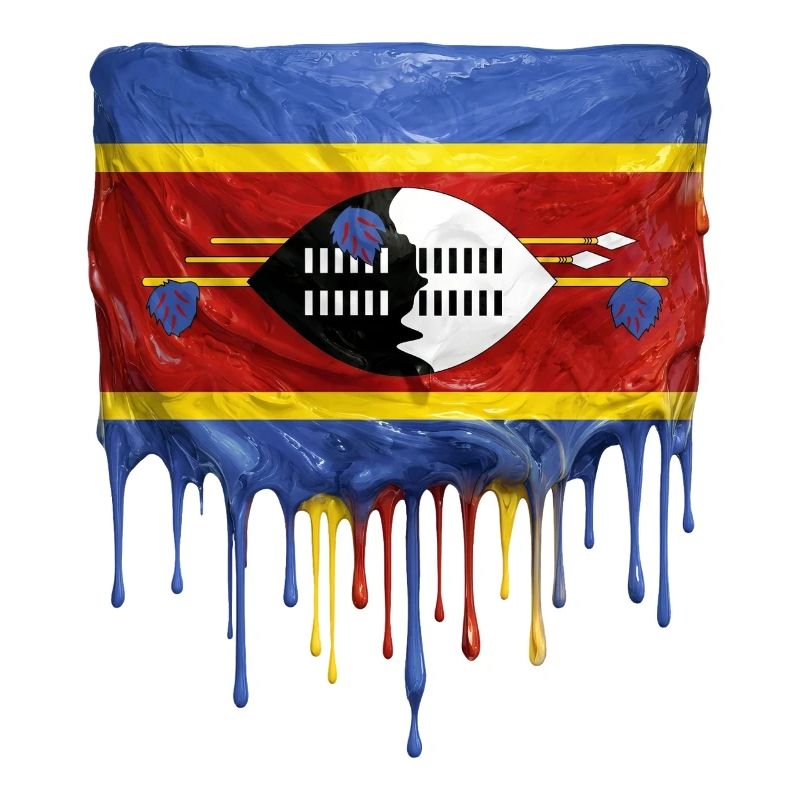 Art de la chute du drapeau de l’Eswatini