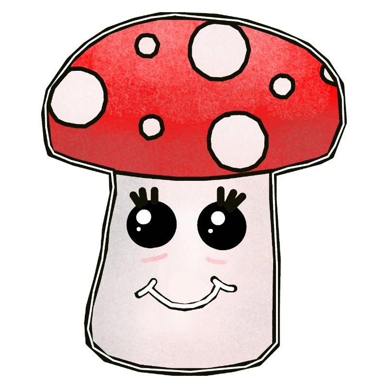 Kawaii Mushroom Toadstool
