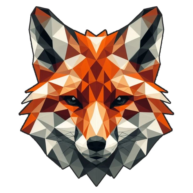 Fuchs Motiv in Polygon Design