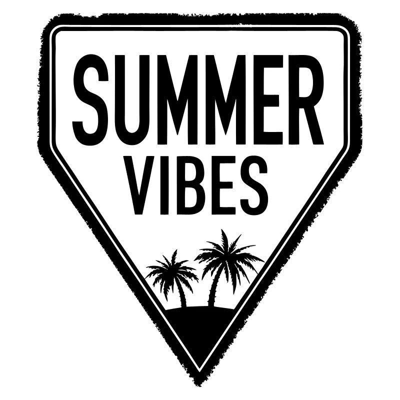 Design SUMMER VIBES avec lettrage cool