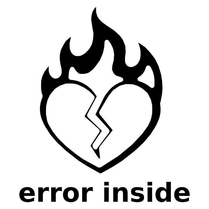 Error Inside – Broken Heart in Flames