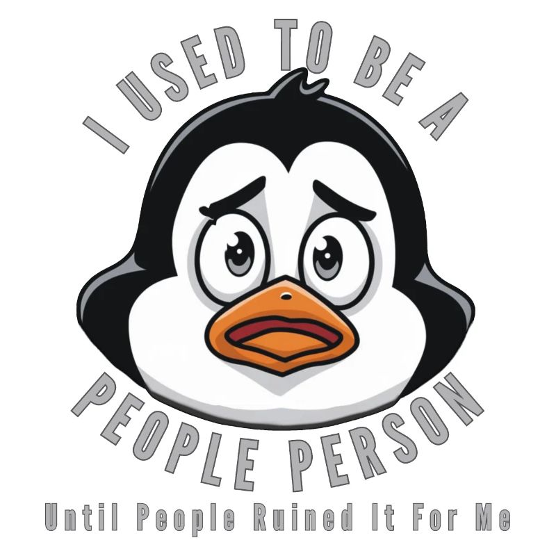 Sad Penguin Meme Quote Design