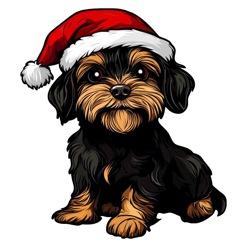 Hund Weihnachtsmann