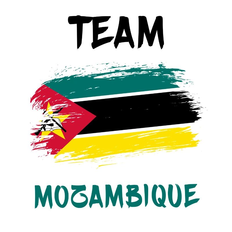 Drapeaux de l'équipe du Mozambique