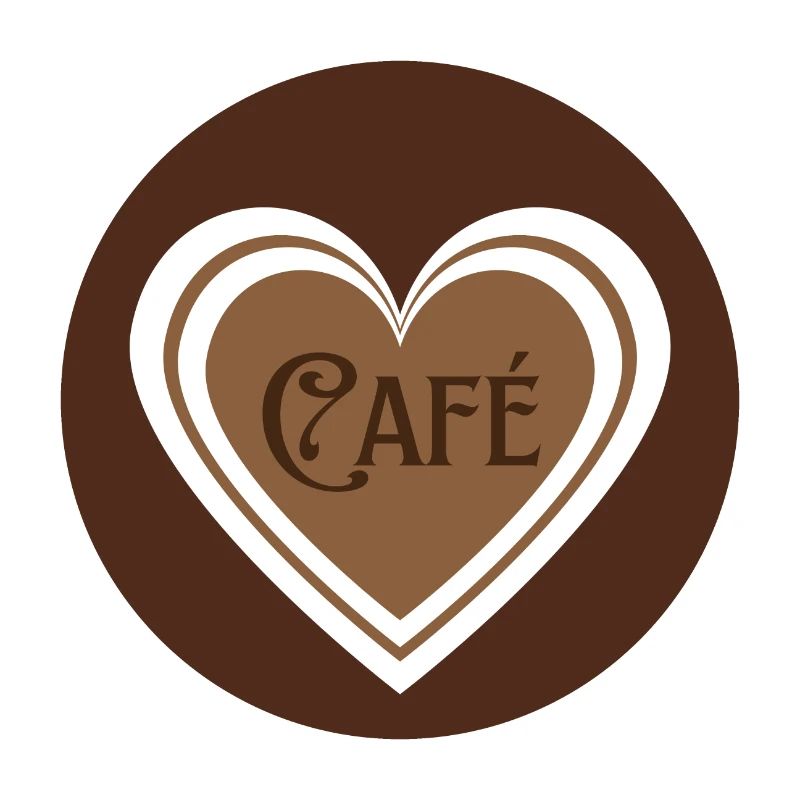 café avec des coeurs