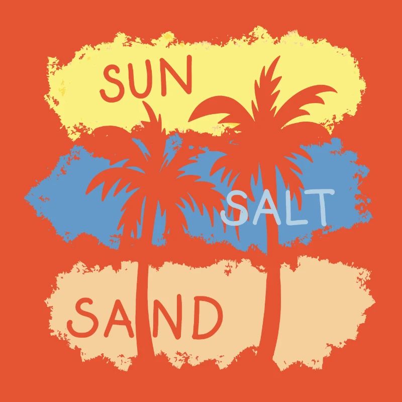 Soleil, sel, sable, vacances, bains de mer