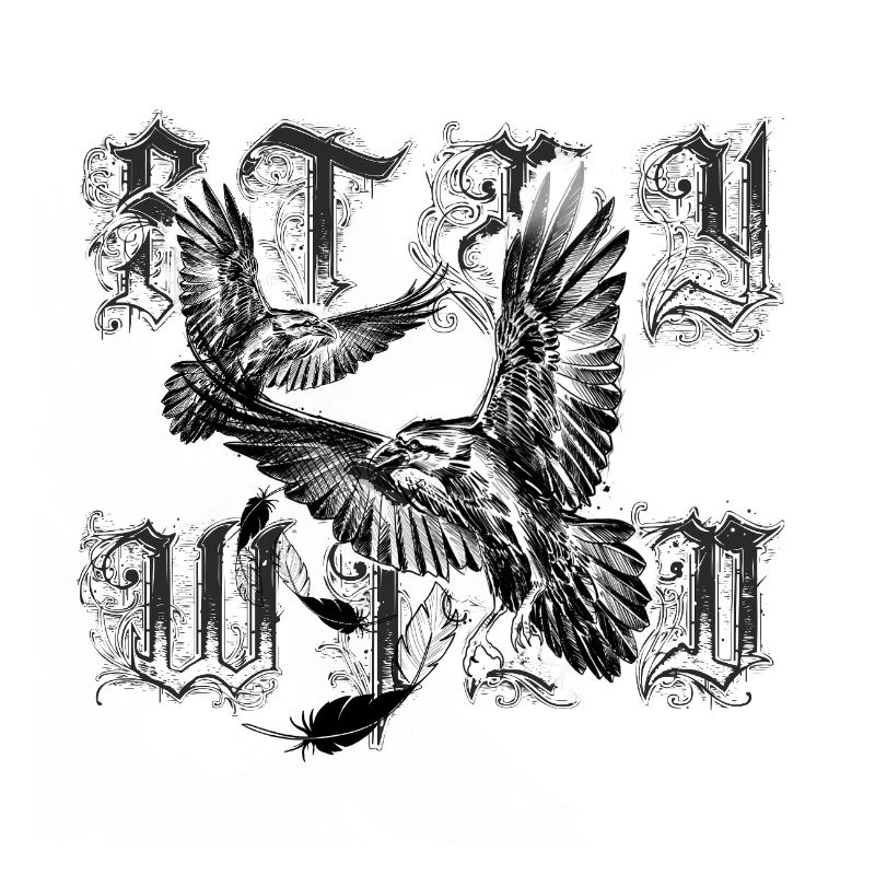Ravens with lettering STAY Wild