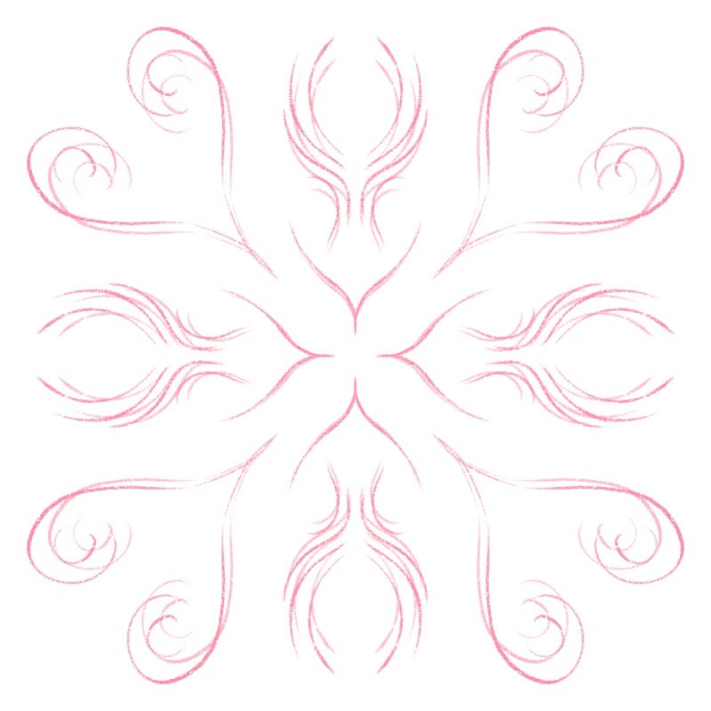 Pink hearts as a pattern