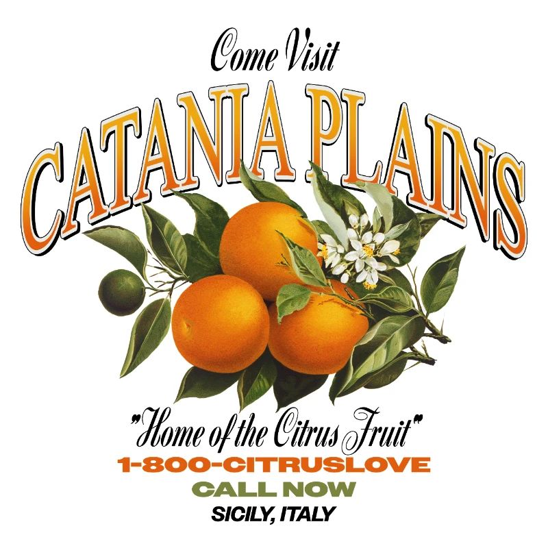 Plaines de Catane Design d’agrumes