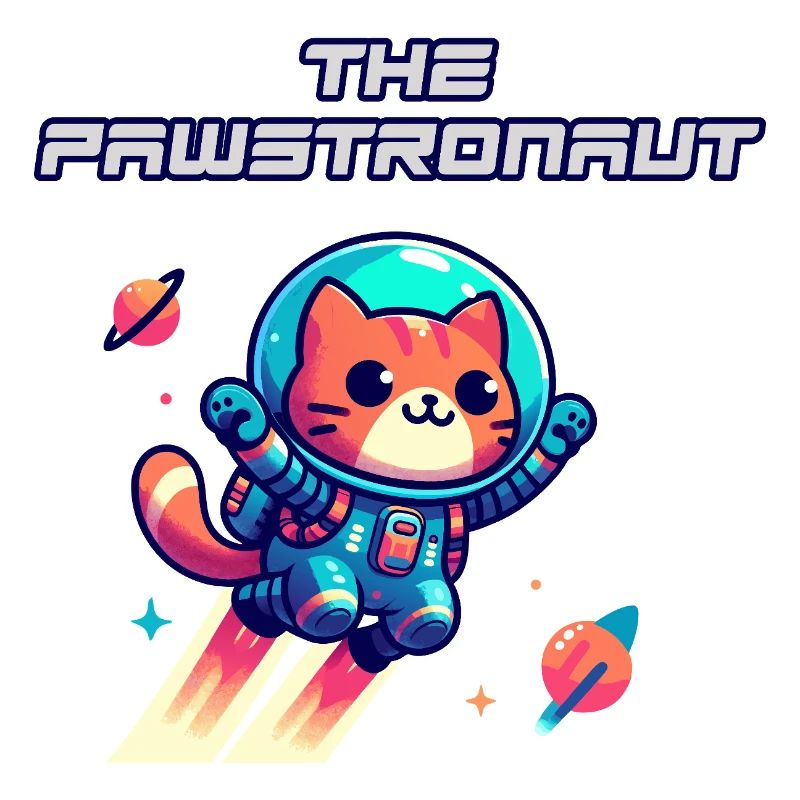 L’astronaute Cat dans l’espace