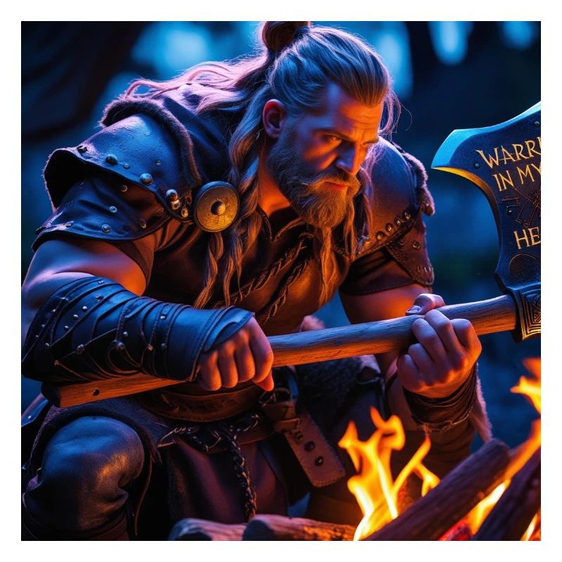 Fantasy Wikinger mit einer Axt