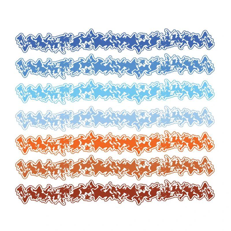 Abstract gradient lines design