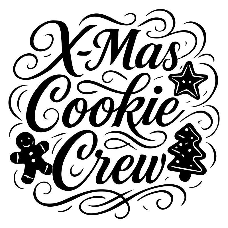 Équipe de Noël de cuisson des biscuits