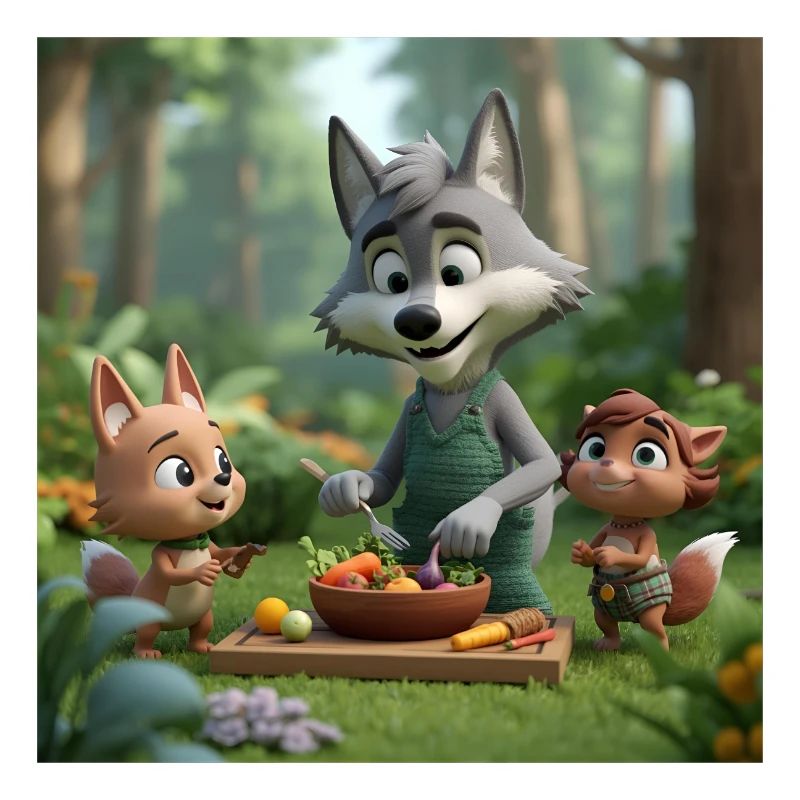 wolf, vegan wolf, friendly wolf