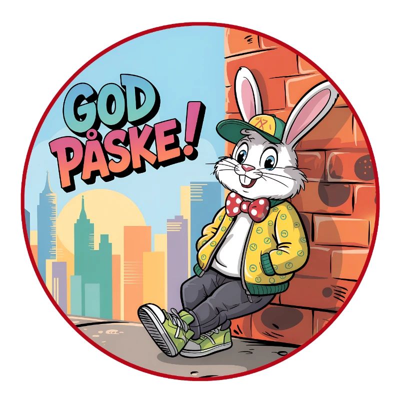 Happy Easter Bunny in Town