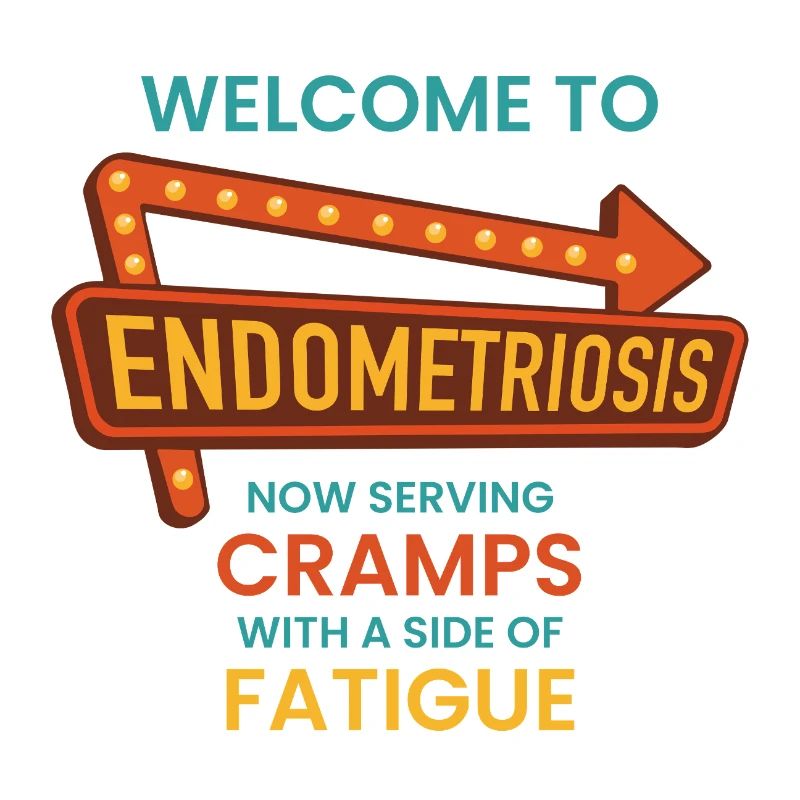 Endometriose-Bewusstsein – Retro-Diner-Schild
