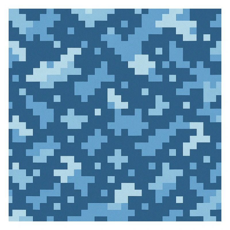Motif de pixels bleus